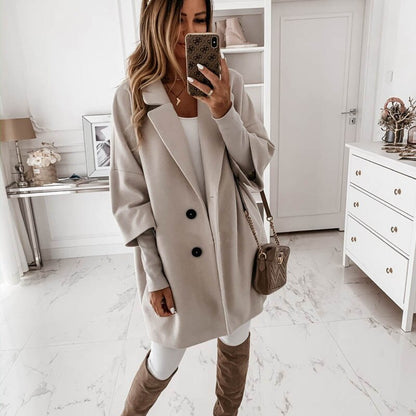 Veste femme fluide beige — ORIS WEAR