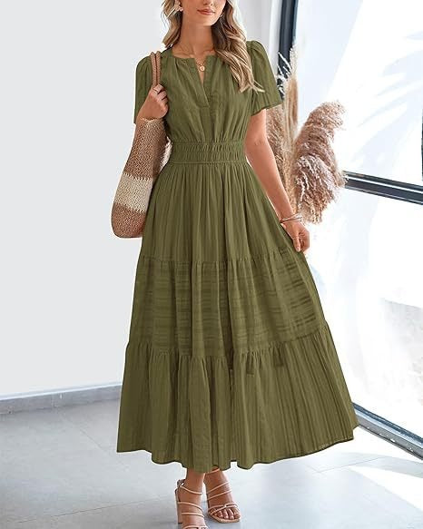 Robe Volantée à Manches Bouffantes ORIS WEAR