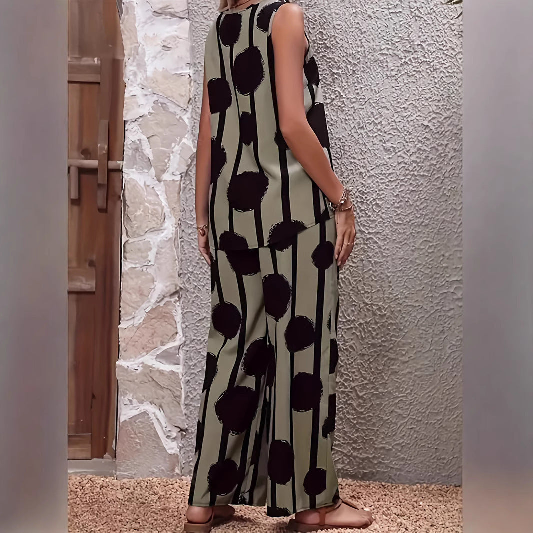 Ensomble Costume  avec pantalon large imprimé ORIS WEAR