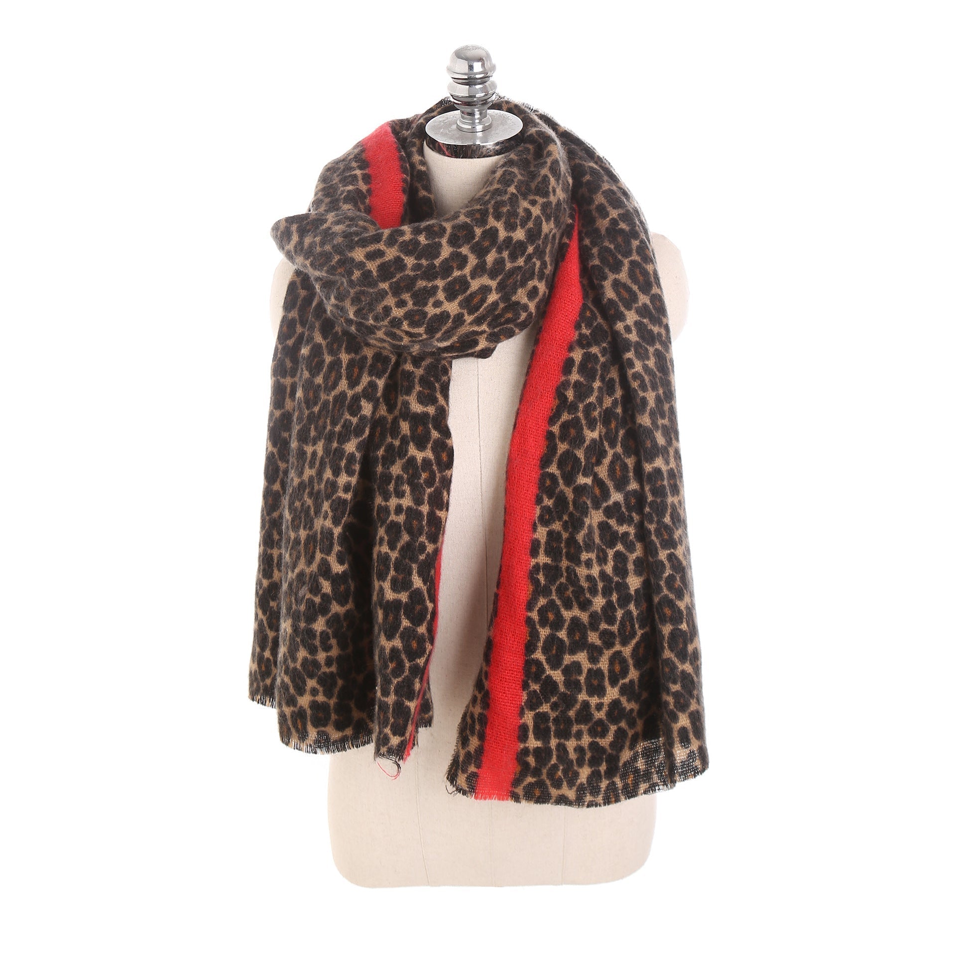 Écharpe léopard femme en cachemire ORIS WEAR
