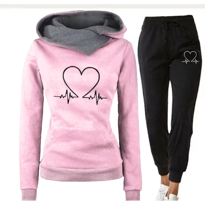 Ensemble Sportif avec Imprimé Cœur et Capuche ORIS WEAR