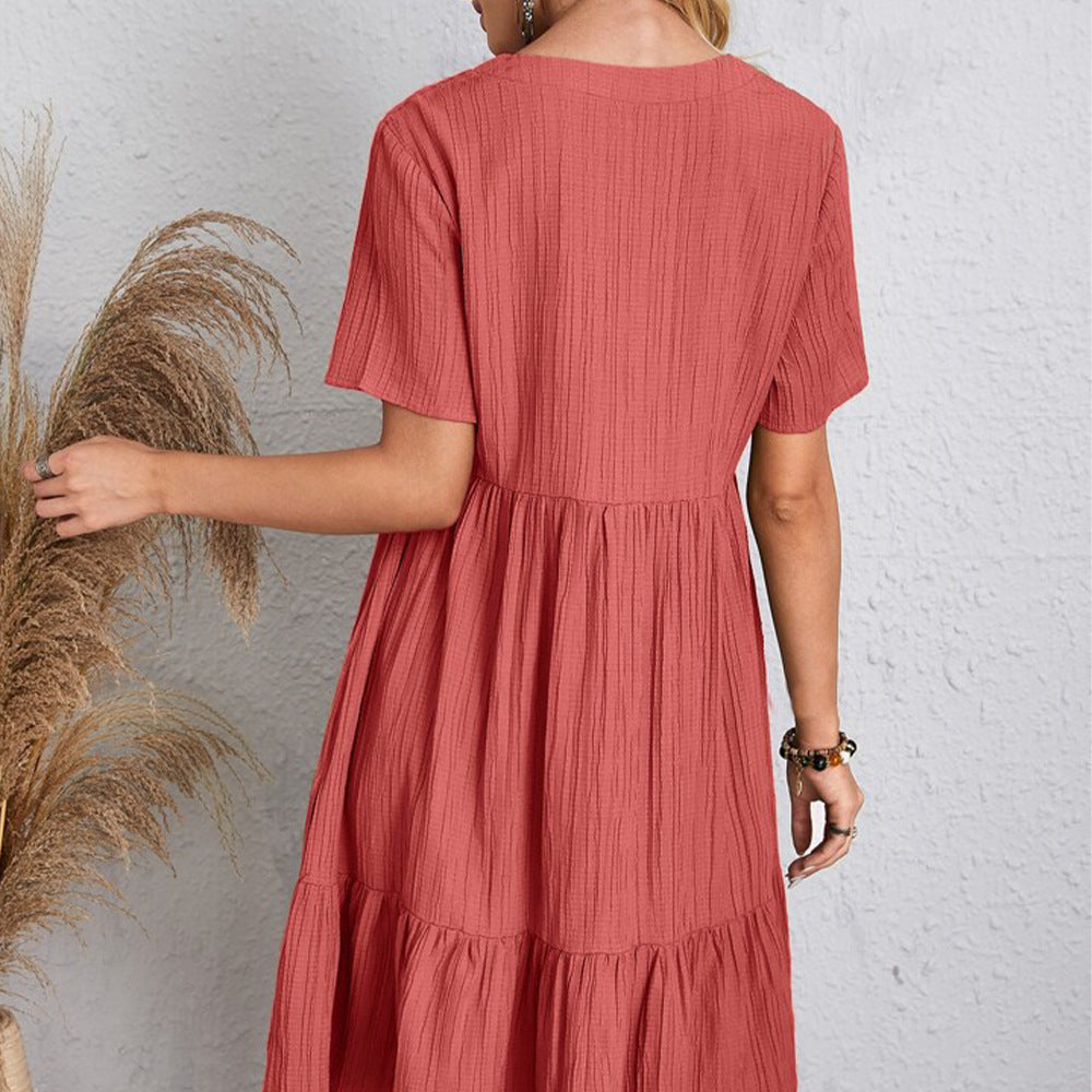 Fraîcheur Bohème – Robe Courte à Volants ORIS WEAR