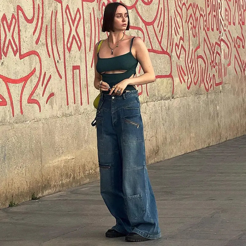 Jean Cargo Zippé Femme ORIS WEAR