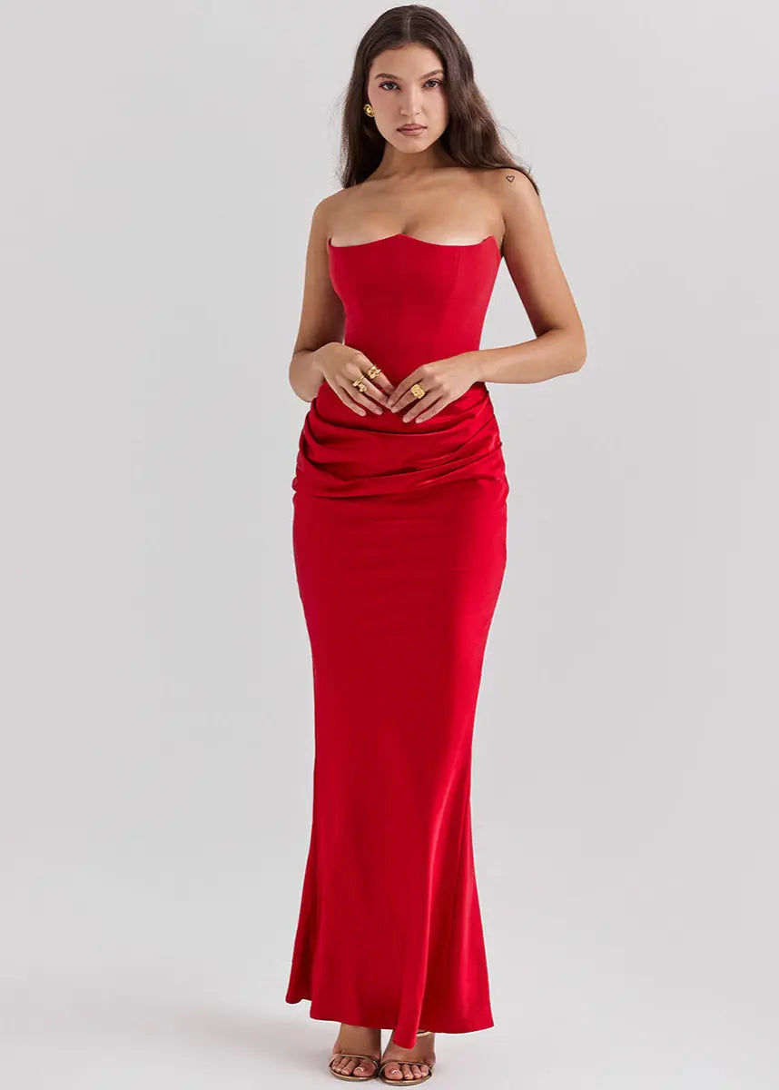 Robe longue bustier élégante soirée ORIS WEAR