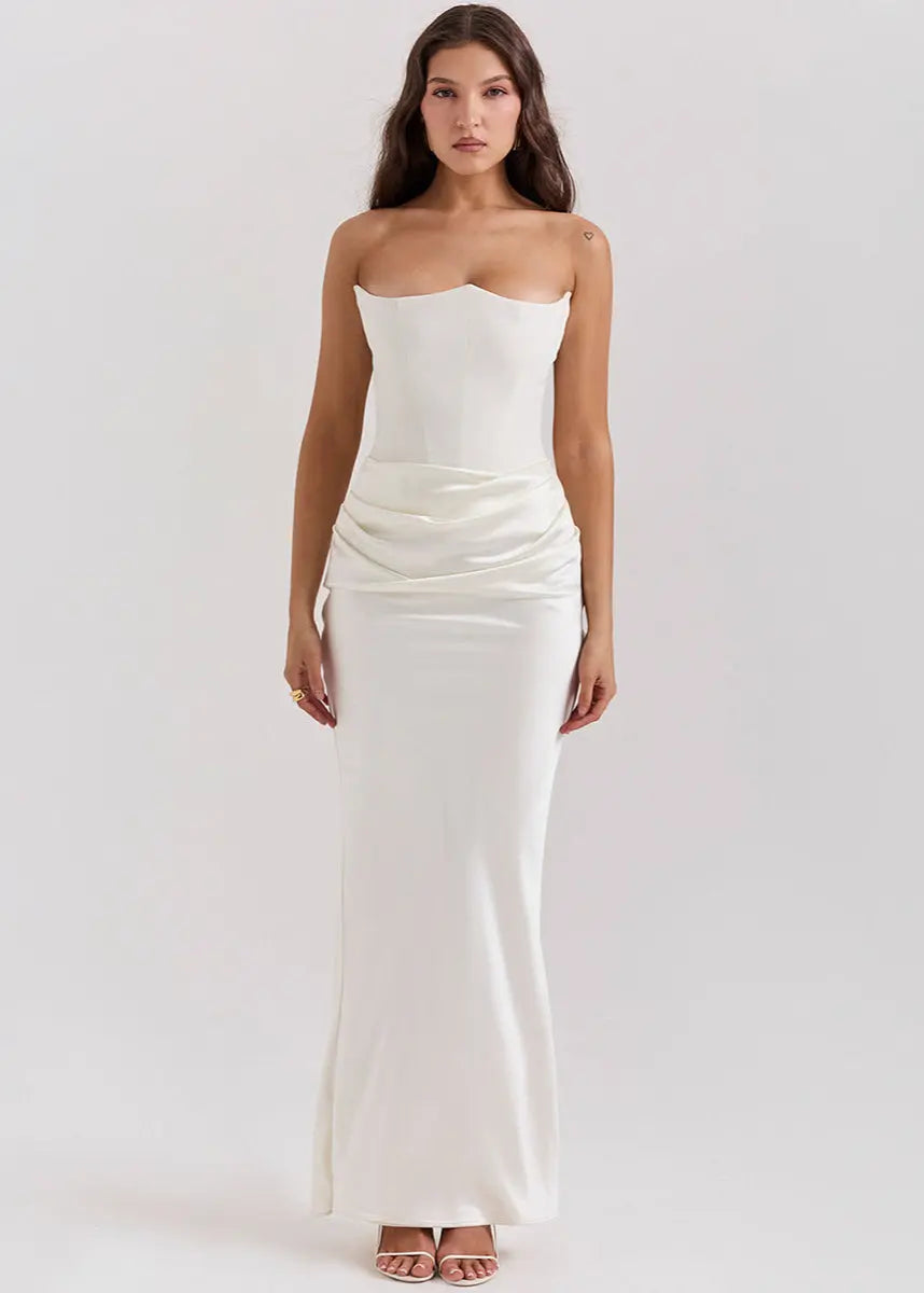 Robe longue bustier élégante soirée ORIS WEAR