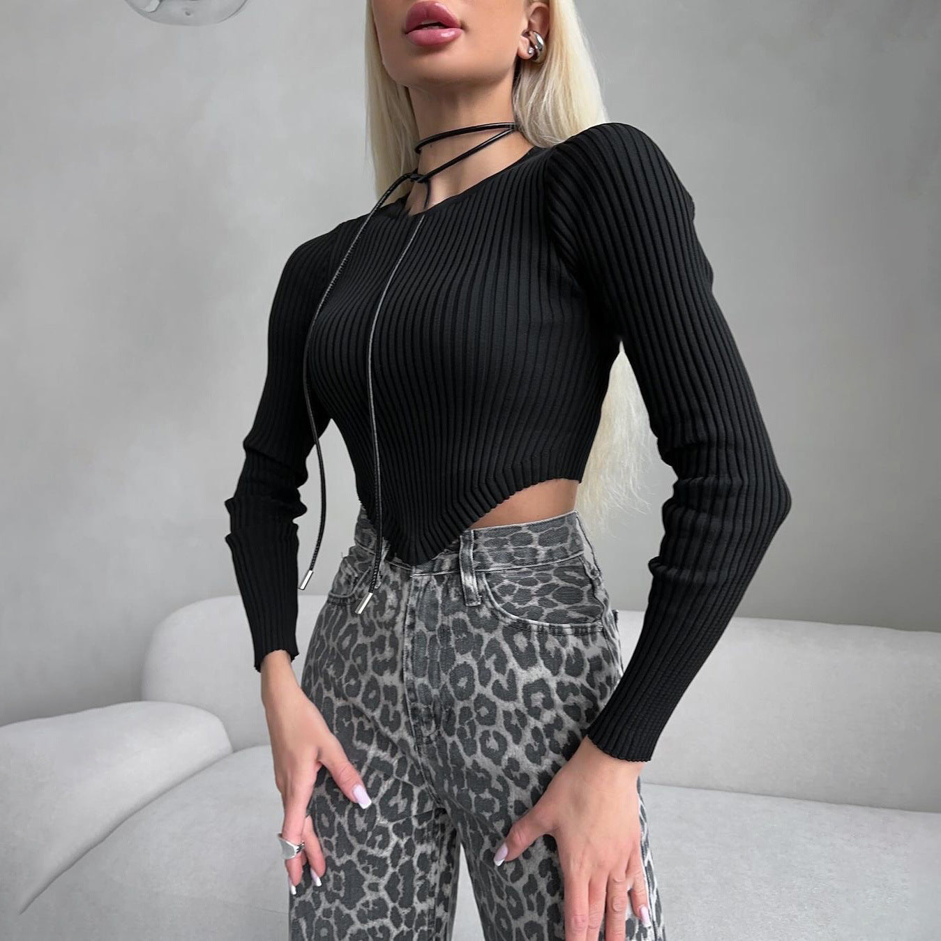 Jean étroit à imprimé léopard ORIS WEAR