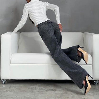 Jean étroit à imprimé léopard ORIS WEAR