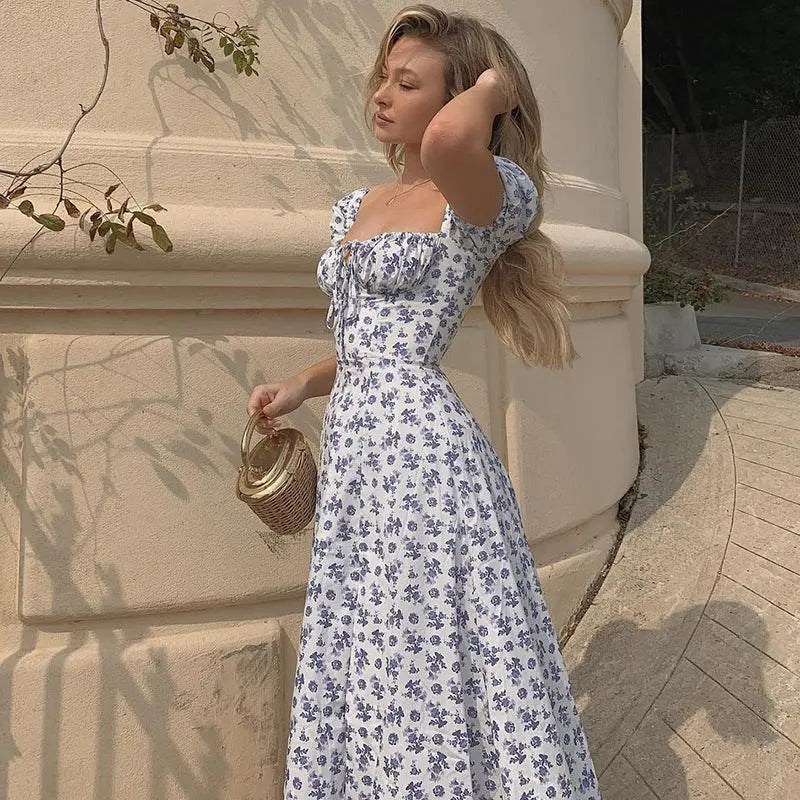 Robe longue été fleurie élégante femme ORIS WEAR