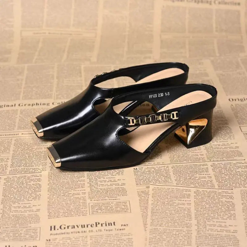 Mules à talon design – Ouvertes et élégantes ORIS WEAR