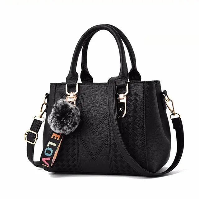 Sac à main city – Bandoulière pratique et pompon tendance ORIS WEAR