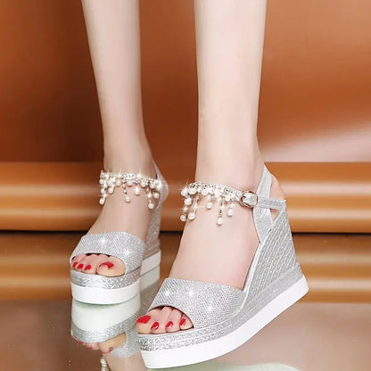 Sandales Compensées Bride Strass ORIS WEAR