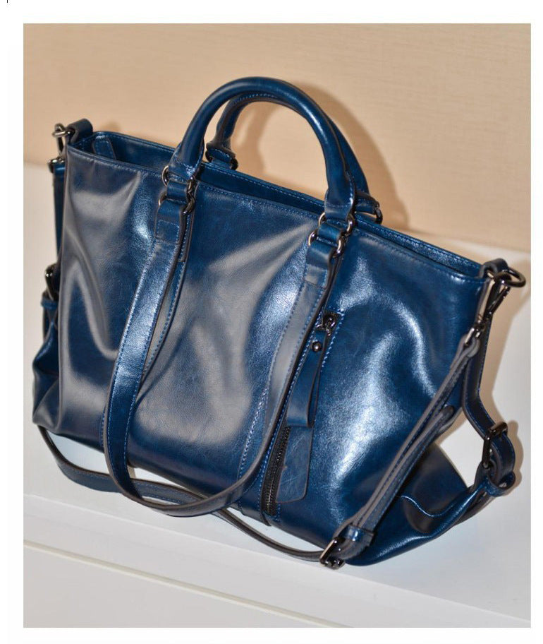 Sac  Cuir Ciré Bandoulière Élégant ORIS WEAR