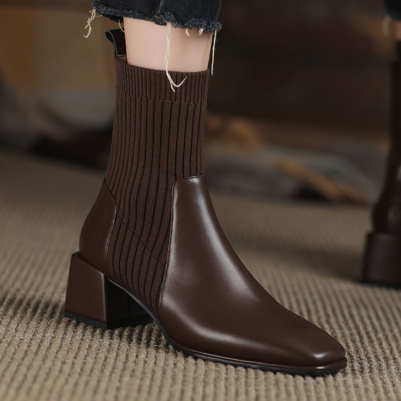 Botte Martin à talons épais carrés ORIS WEAR