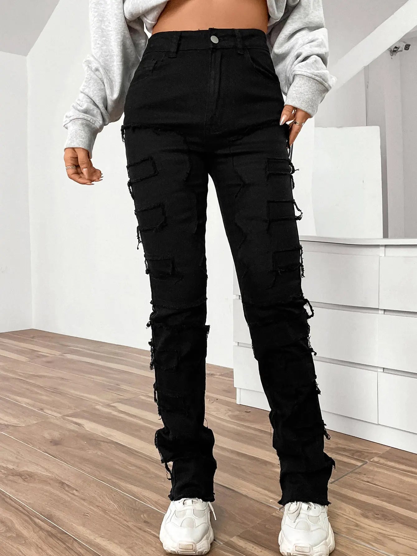 Jean Femme Coupe Droite Brodé ORIS WEAR