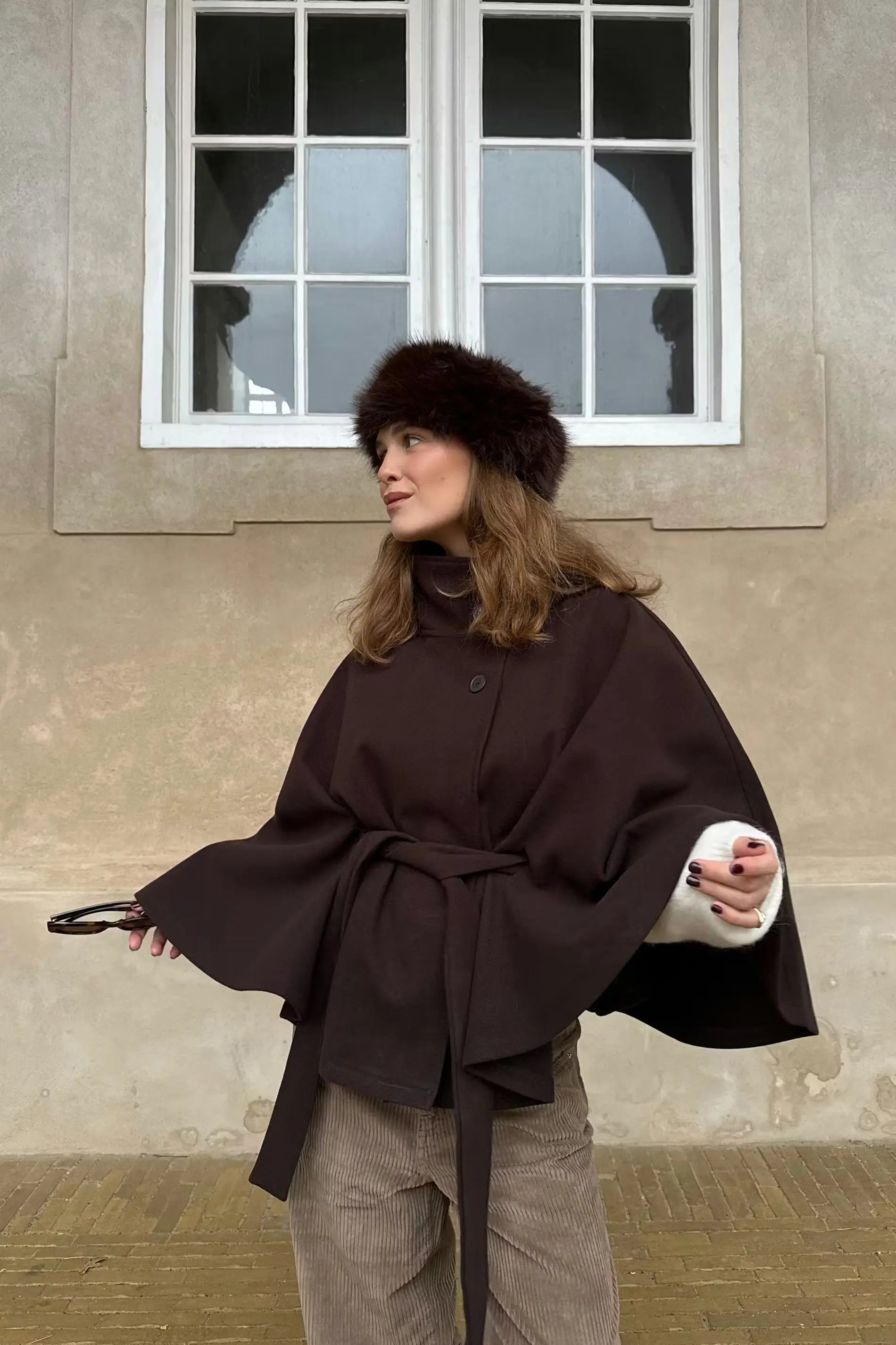 Manteau cape ceinturé ORIS WEAR