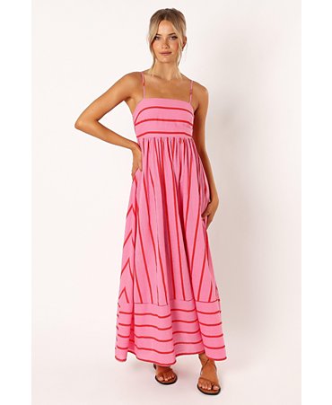 Amélia | Robe Rayures et  Décontractée à Bretelles Fines ORIS WEAR