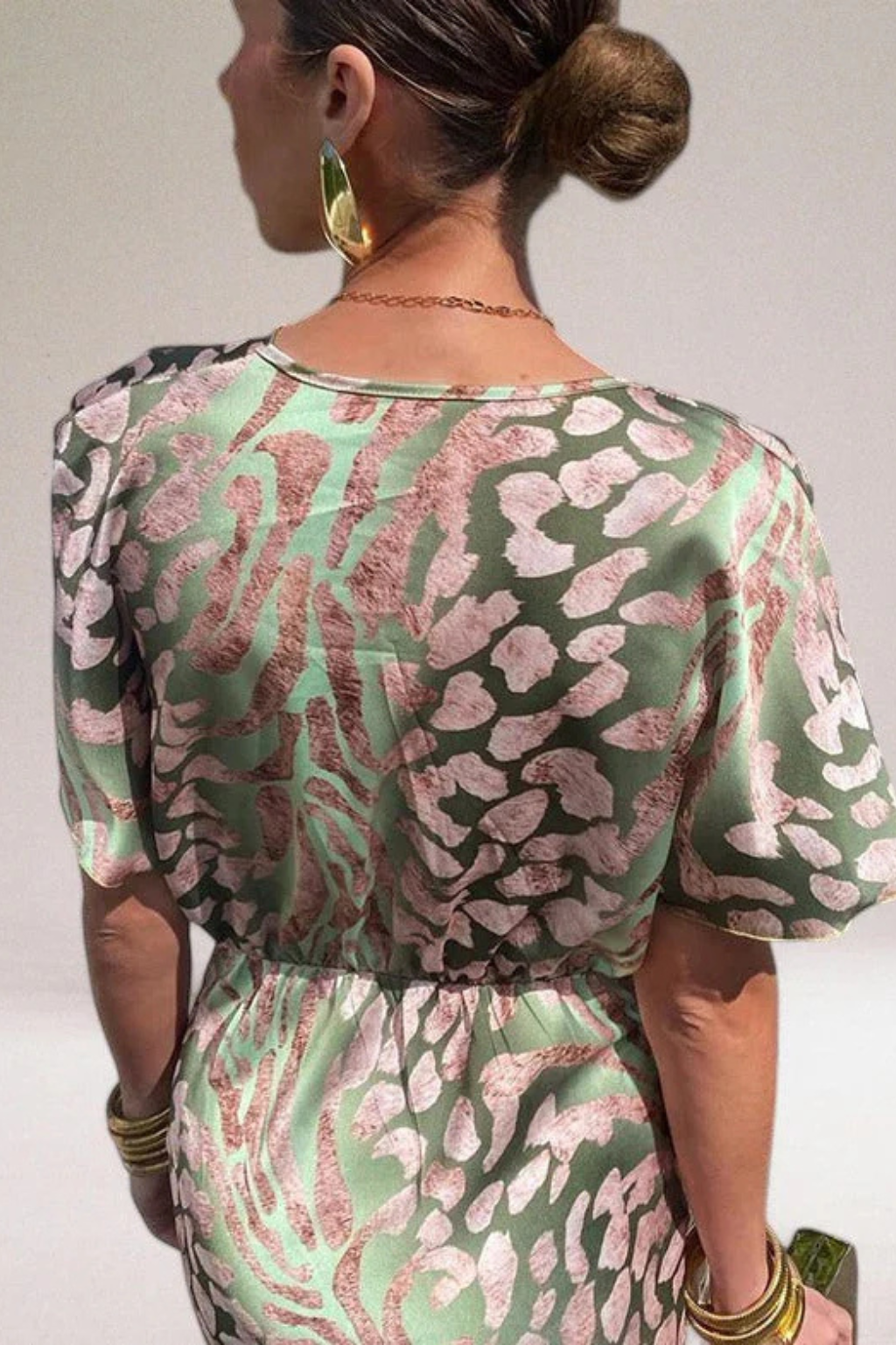 Elara | Robe Maxi d'Été Femme à Col V Tordu Celeste London