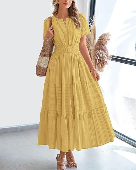 Robe Volantée à Manches Bouffantes ORIS WEAR