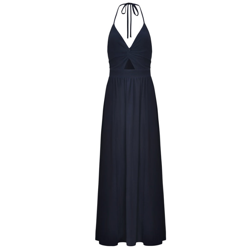 Robe plage fendue col V chic ORIS WEAR