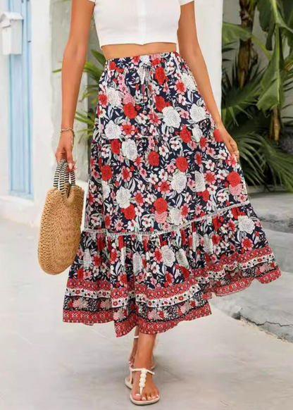 Jupe Longue Bohème en Viscose ORIS WEAR