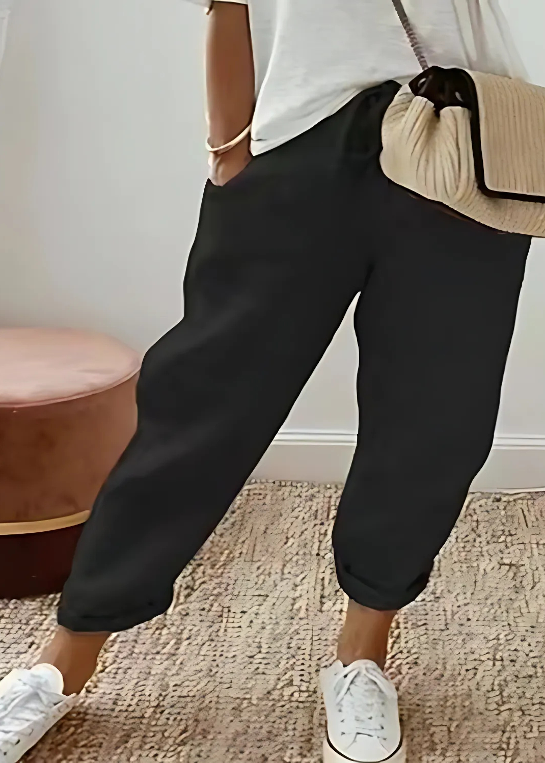 Pantalon Coton-Lin Femme Décontracté ORIS WEAR