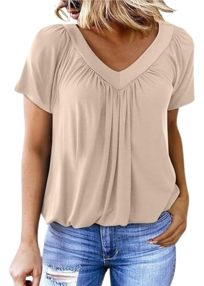 T-shirt Femme Col V Ample ORIS WEAR