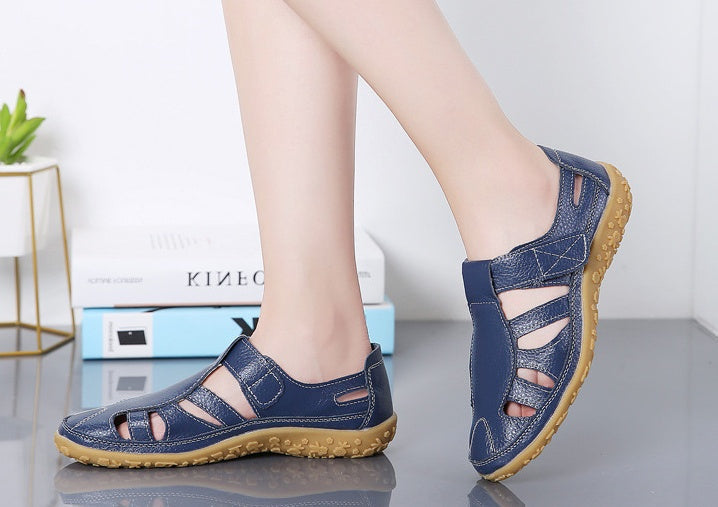 Sandales Rétro en Cuir Souple ORIS WEAR