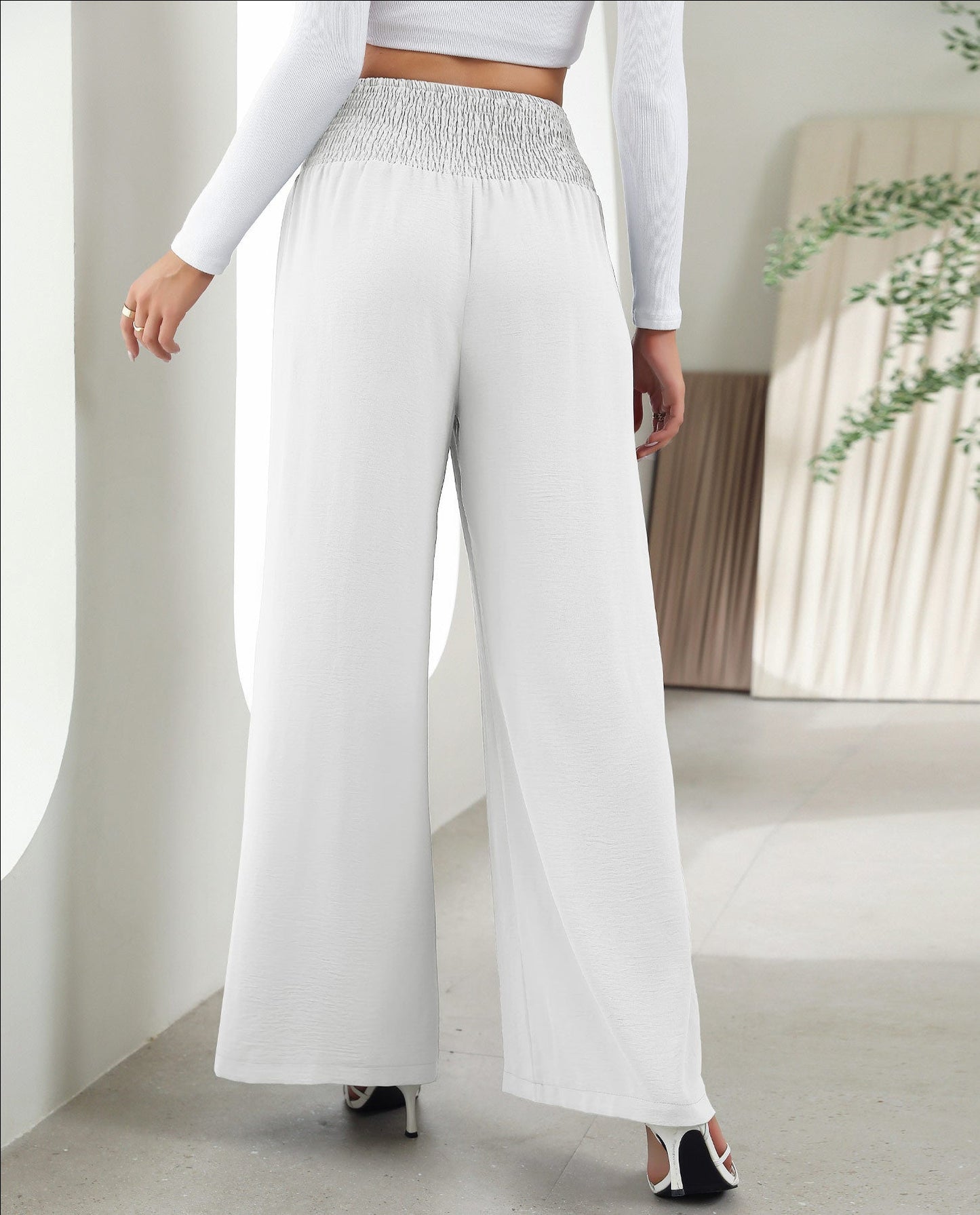 Pantalon droit à jambes larges et élastique ORIS WEAR