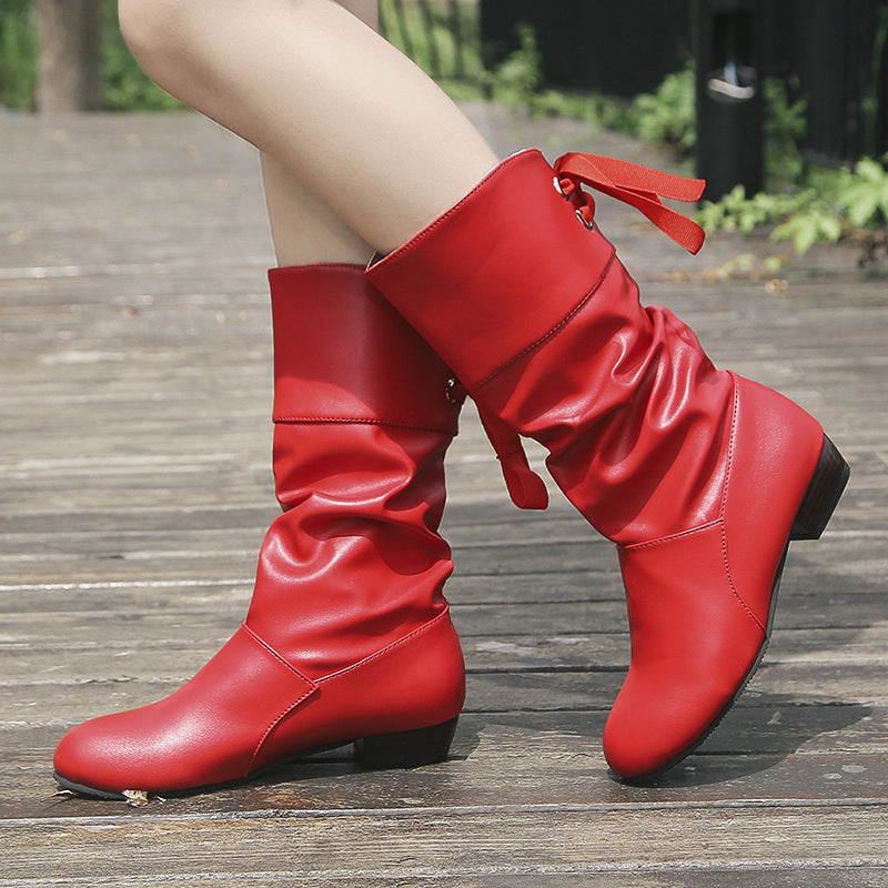 Louise Bottes Mi-Mollet à Talon Épais ORIS WEAR