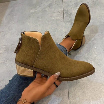 Boots Cheville Suède Stable Confort Moderne ORIS WEAR