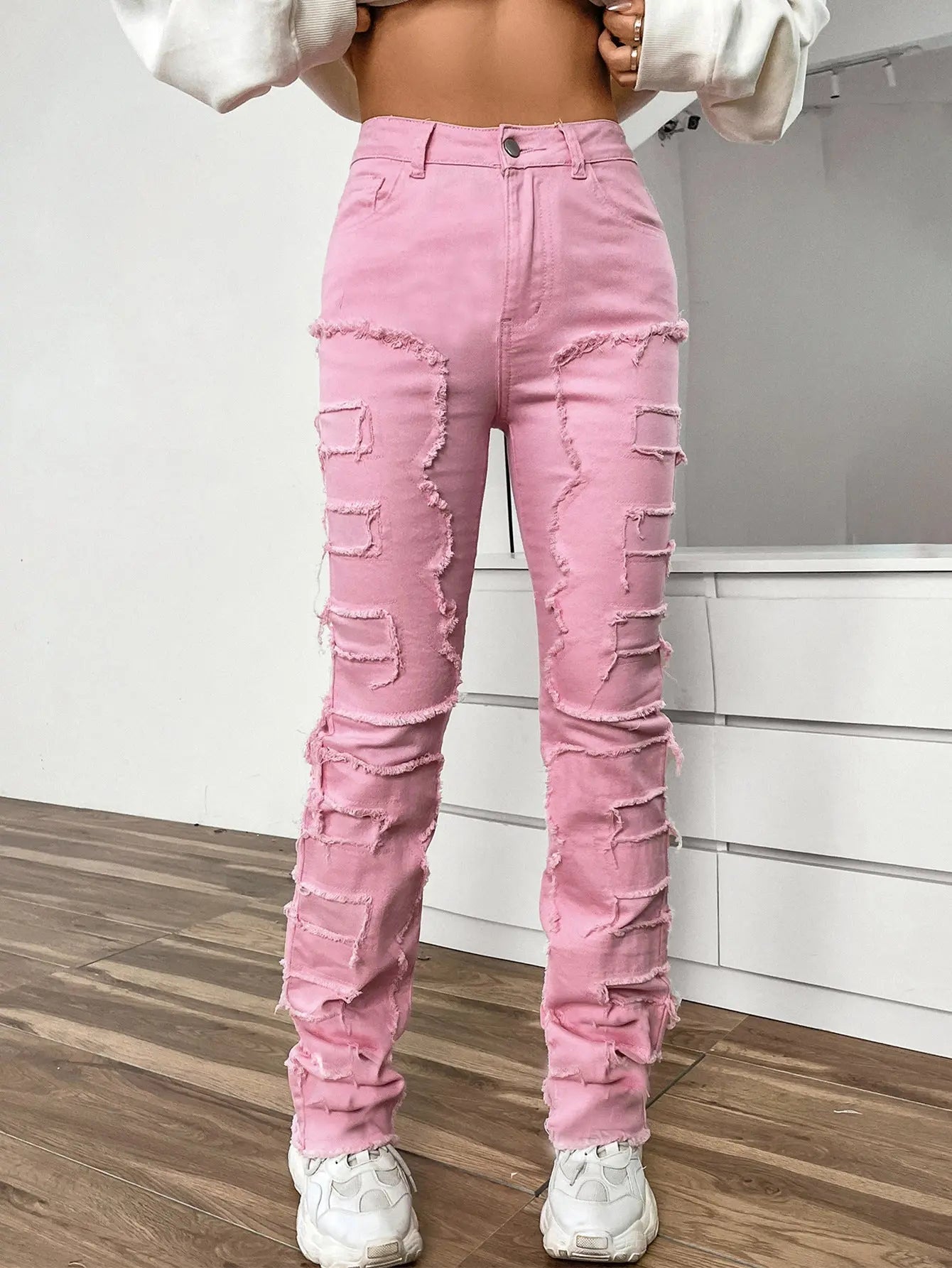 Jean Femme Coupe Droite Brodé ORIS WEAR