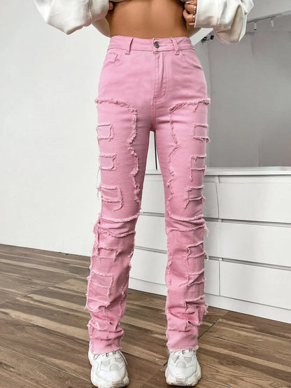 Jean Femme Coupe Droite Brodé ORIS WEAR