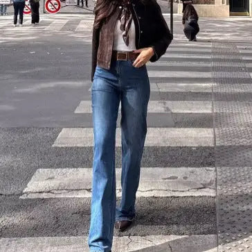Veste élégante à col classique – Teinte chocolat ORIS WEAR