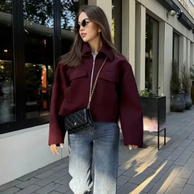 Veste femme élégante marron — ORIS WEAR