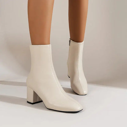 Bottes Élégantes à Bout Pointu et Talon Épais ORIS WEAR