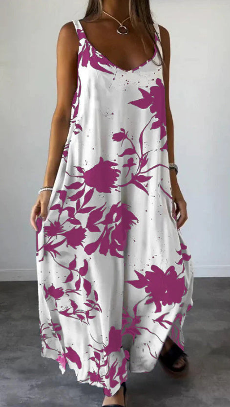 Robe d'été à bretelles imprimée ORIS WEAR