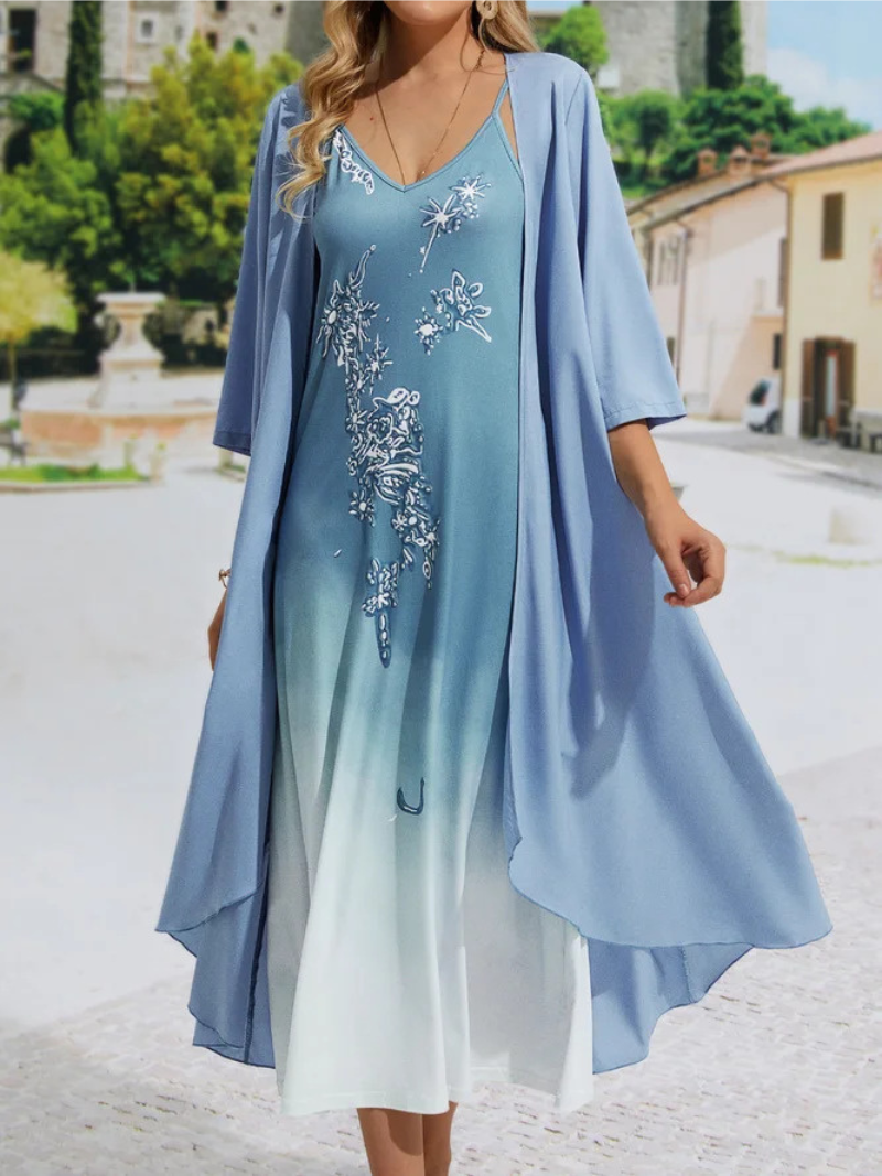 Robe Fleurie Duo - Élégance 2 Pièces ORIS WEAR
