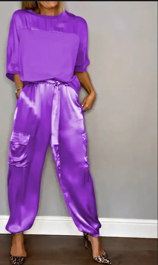 Ensemble 2 Pièces Femme en Satin Doux ORIS WEAR