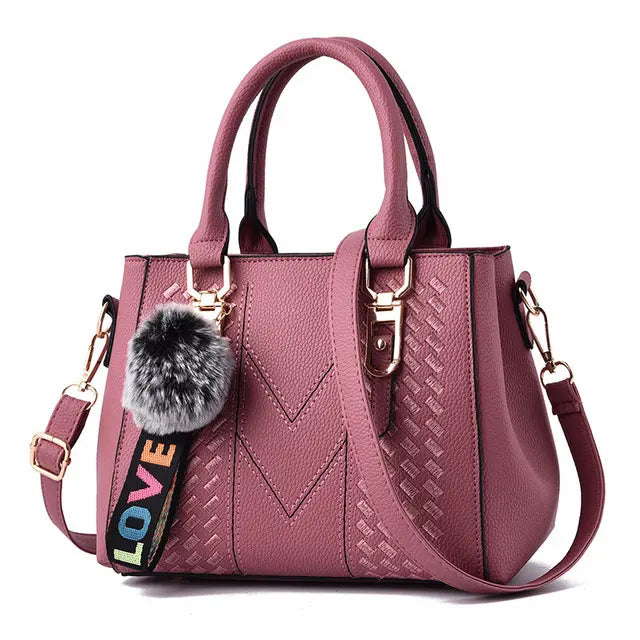 Sac à main city – Bandoulière pratique et pompon tendance ORIS WEAR