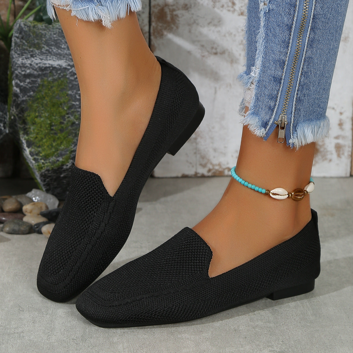 Mocassins plats tricotés ORIS WEAR