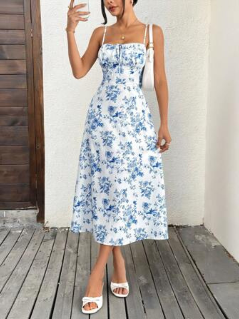 Robe Mi-Longue à Corset Chic ORIS WEAR