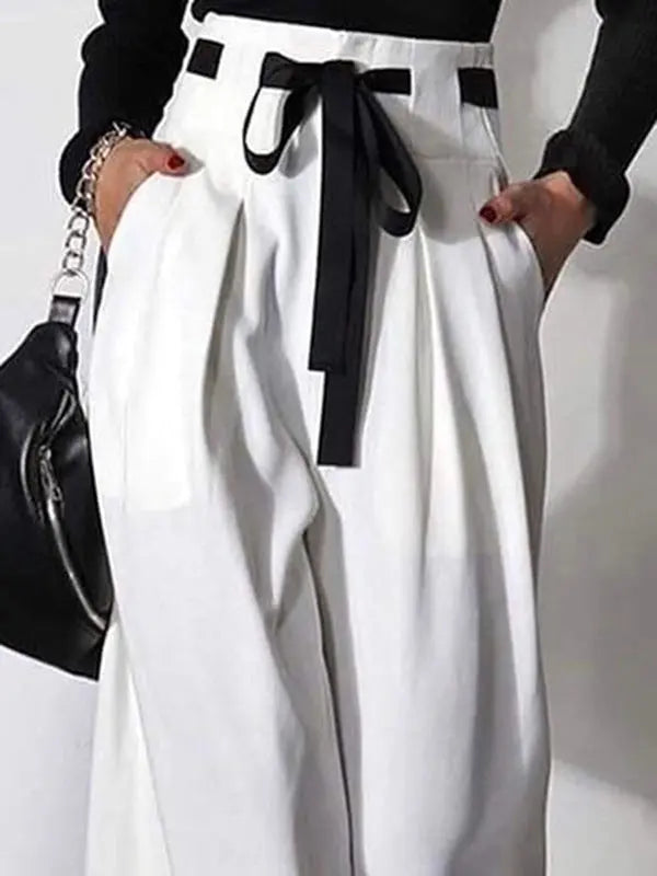 Pantalon Large Taille Haute à Plis ORIS WEAR