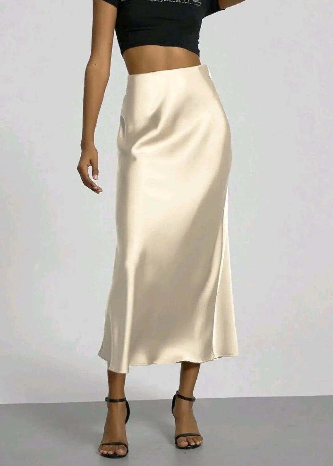 Jupe longue satinée femme élégante chic ORIS WEAR
