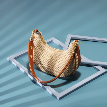 Sac Épaule Raffiné en Paille ORIS WEAR