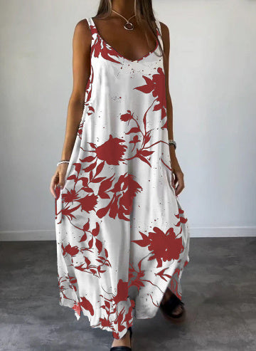 Robe d'été à bretelles imprimée ORIS WEAR