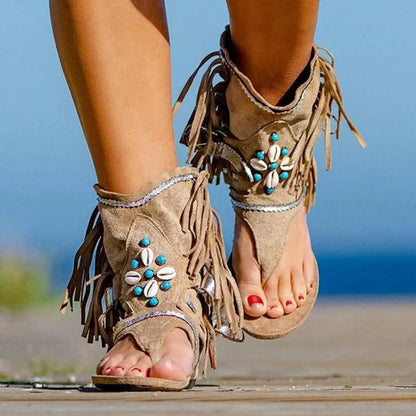 Sandales Romaines Perlées pour Femme ORIS WEAR