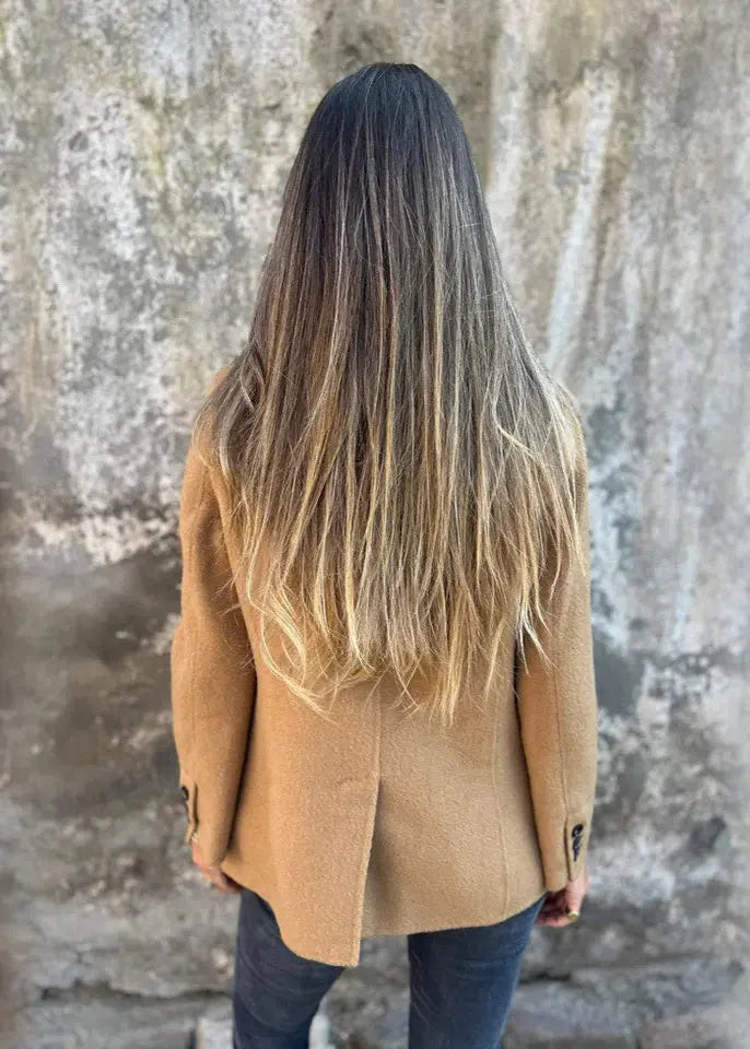 Blazer court boutonné style hiver femme ORIS WEAR