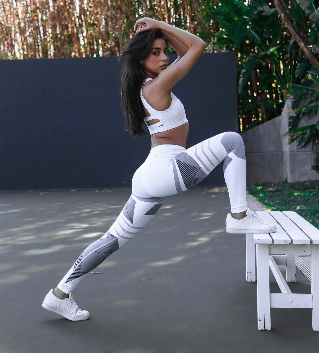 Robe longue femme élégante blanc et noir — ORIS WEAR