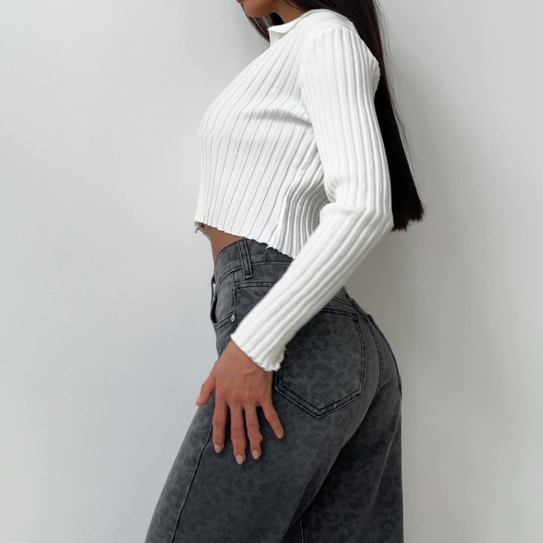 Jean étroit à imprimé léopard ORIS WEAR