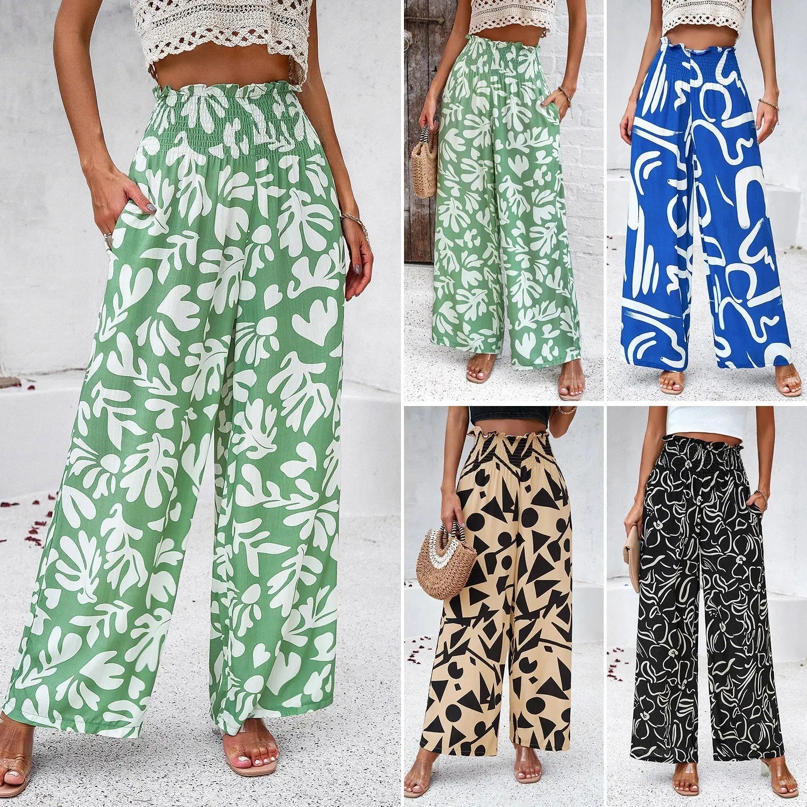 Pantalon Ample Imprimé Élégant ORIS WEAR
